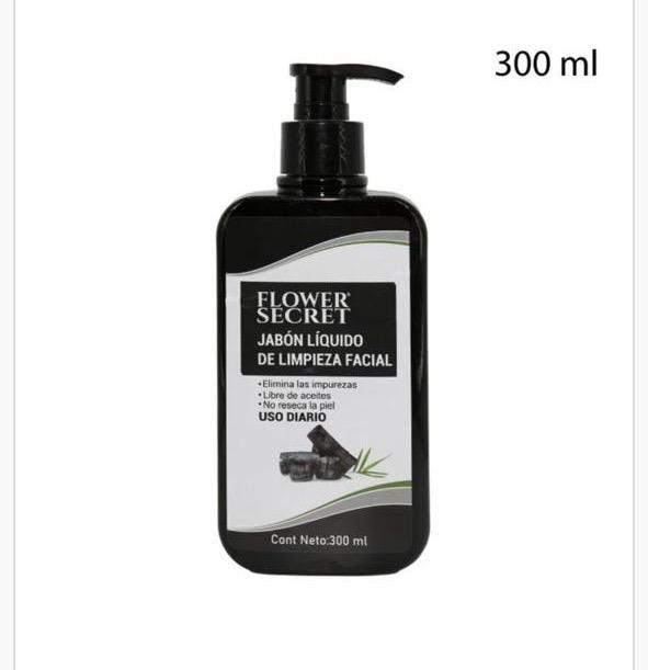 Jabón líquido facial de carbón para hombre · foto del proveedor