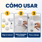 Cepillo Eléctrico de Limpieza para Baño y Cocina