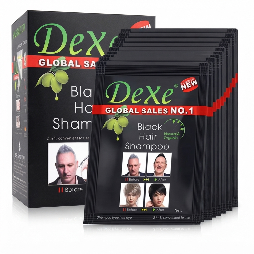 Pack 2 Cajas Shampoo Cubre Canas Orgánico Dexe (20 sobres)