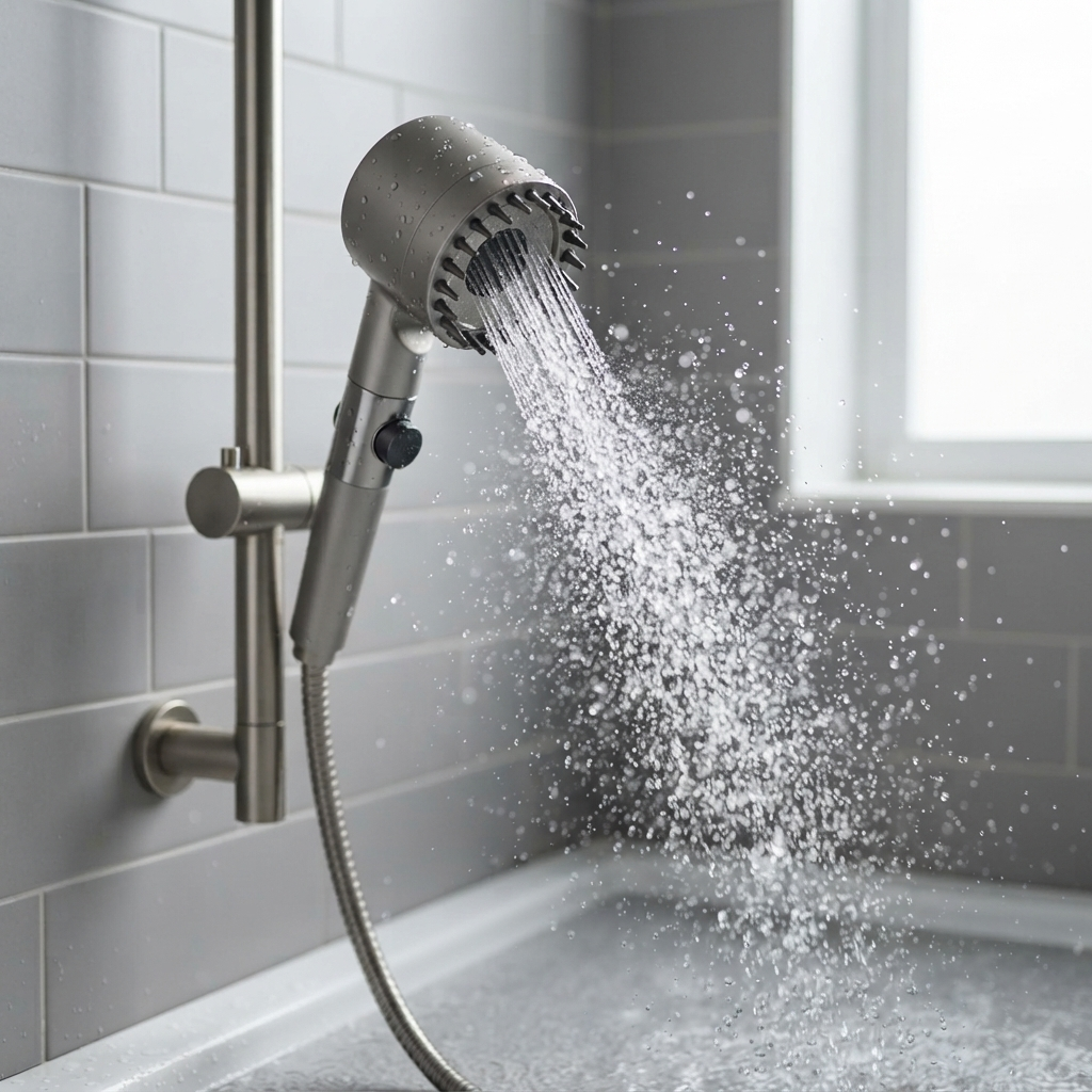 Ducha de Alta Presión 4 en 1 con Masaje