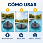 Fuente de Agua Solar Flotante para Piscina