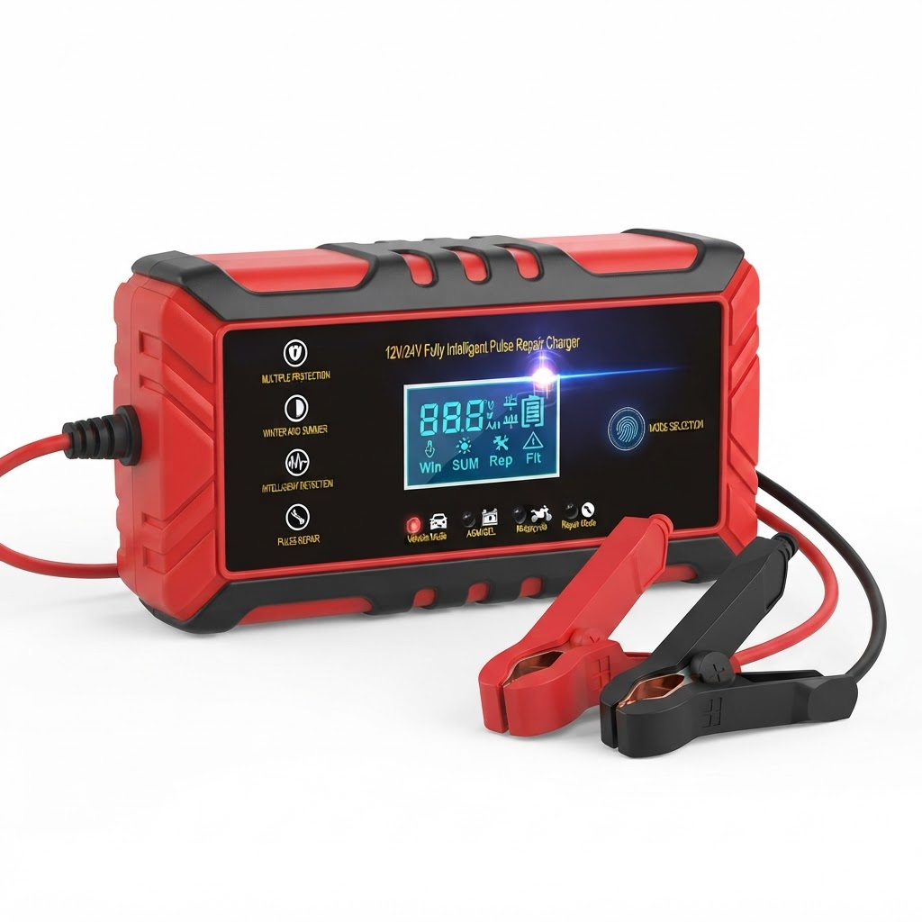Cargador Inteligente de Batería para Auto 12V