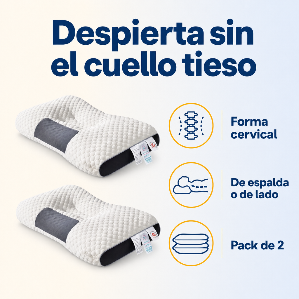 Pack 2 Almohadas Ortopédicas Cervicales