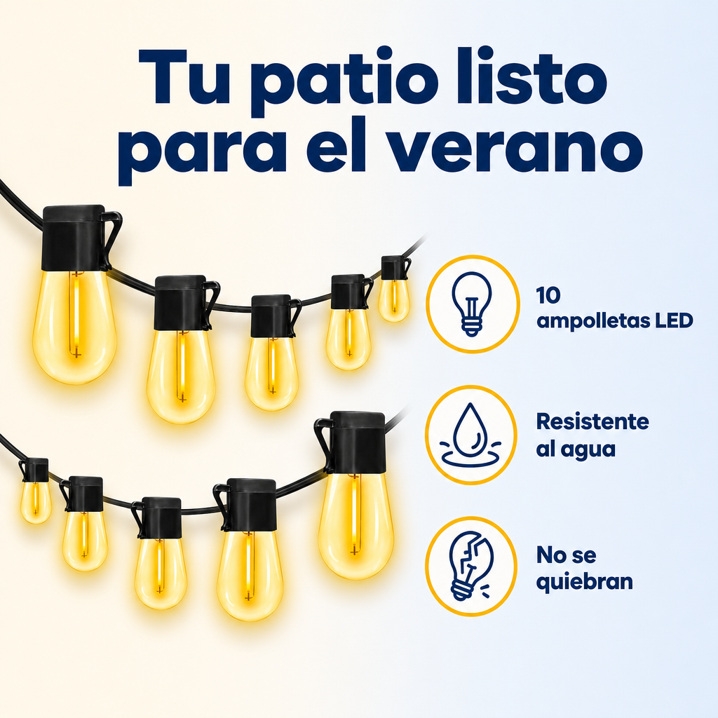 Guirnalda de Luces LED Exterior 5 m