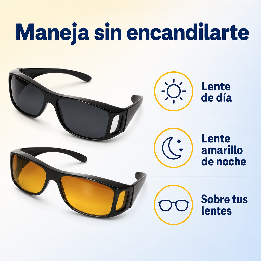 Lentes de Conducir Día y Noche (Pack 2)