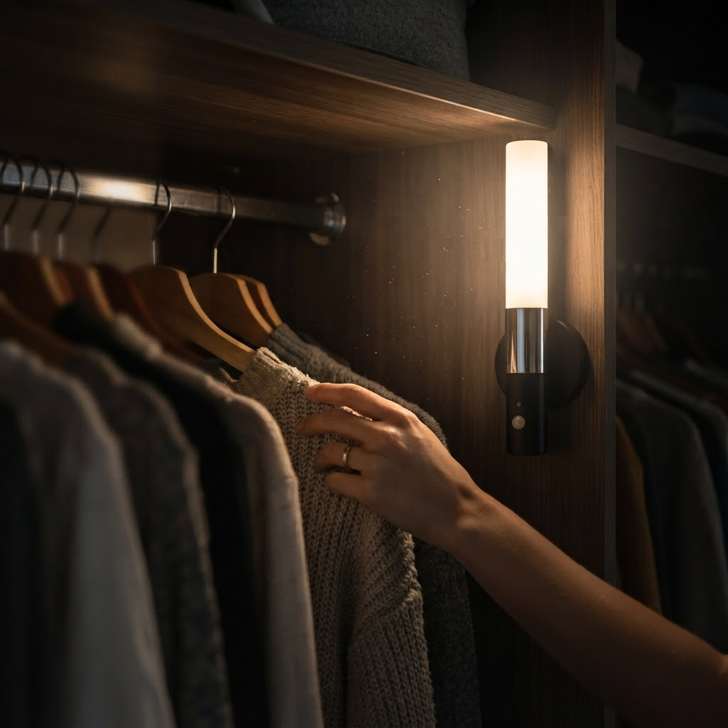Lámpara LED con Sensor de Movimiento Recargable