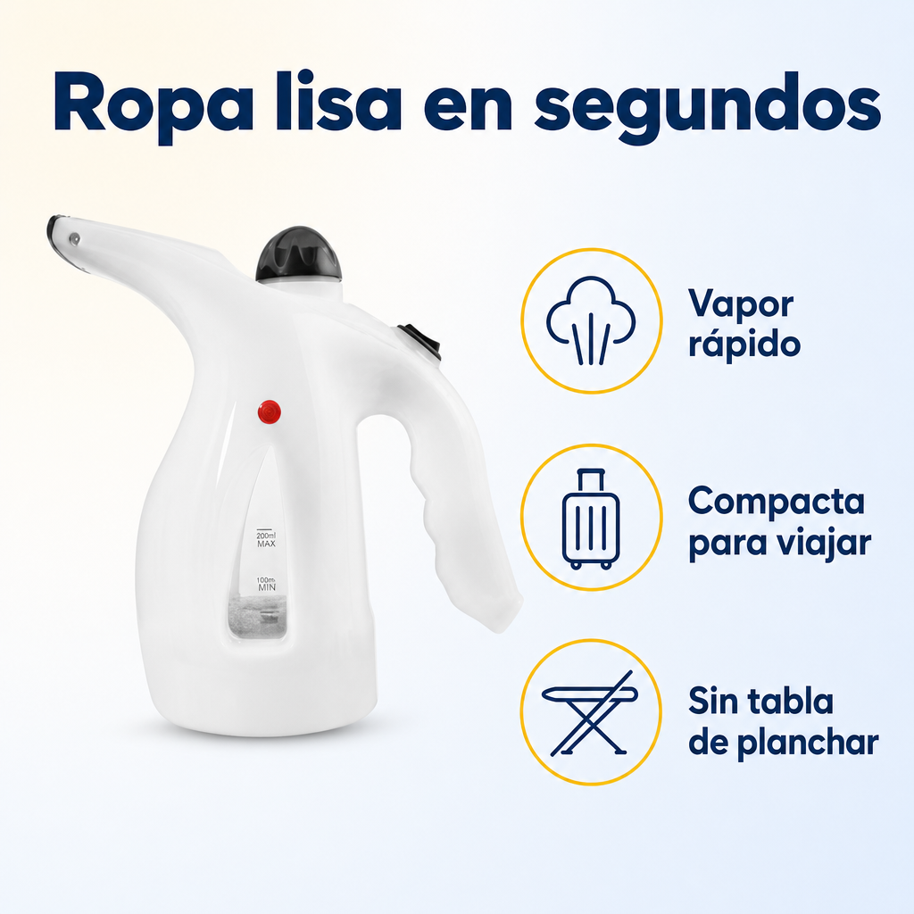 Mini Plancha a Vapor Portátil 4 en 1