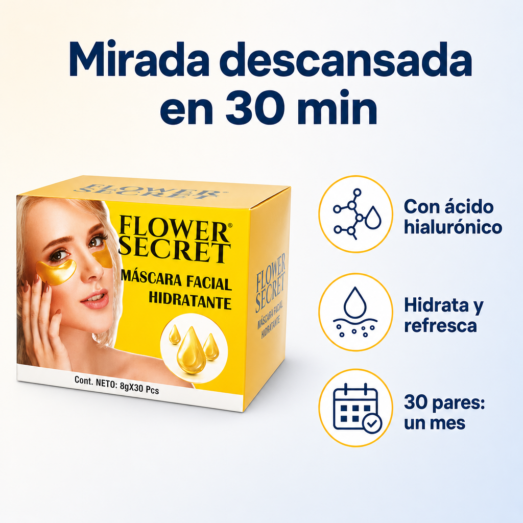 Parches para Ojeras con Ácido Hialurónico (Caja 30 pares)