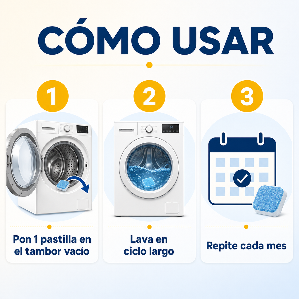 Pastillas Limpiadoras para Lavadora