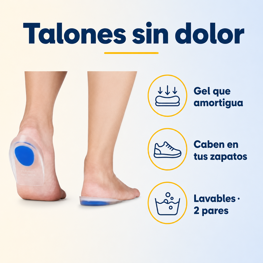 Plantillas Taloneras de Silicona (Pack 2 pares)