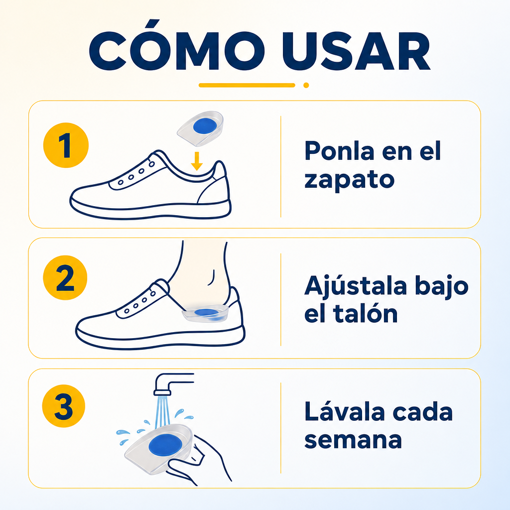 Plantillas Taloneras de Silicona (Pack 2 pares)