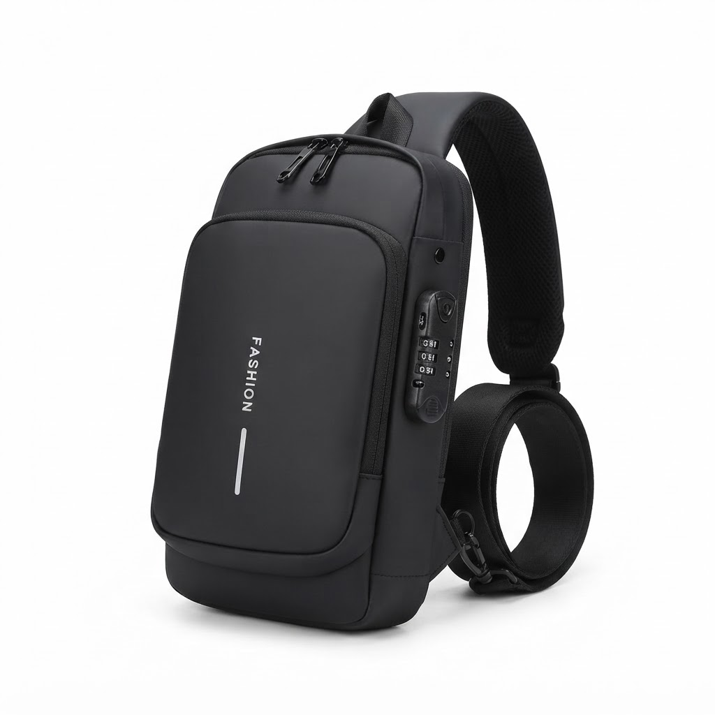 Bolso Antirrobo Cruzado con Puerto USB · Negro – producto