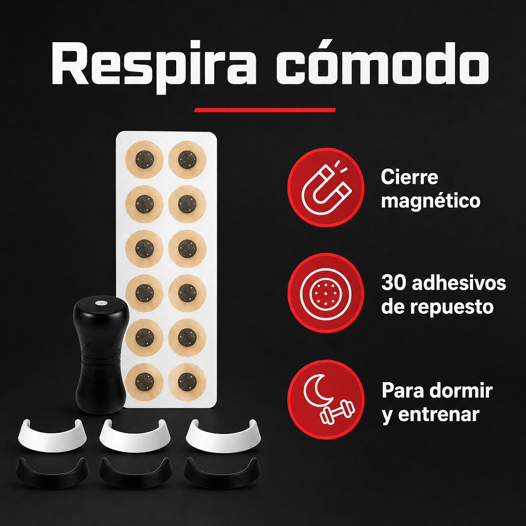 Dilatador nasal magnético · beneficios