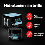 Crema facial para hombre con ácido hialurónico · beneficios